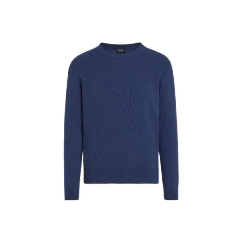 Ermenegildo Zegna Cashmere Sweaters Men Blue