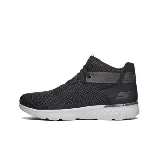 tenis slip on skechers elite flex masculino preto branco EUZ