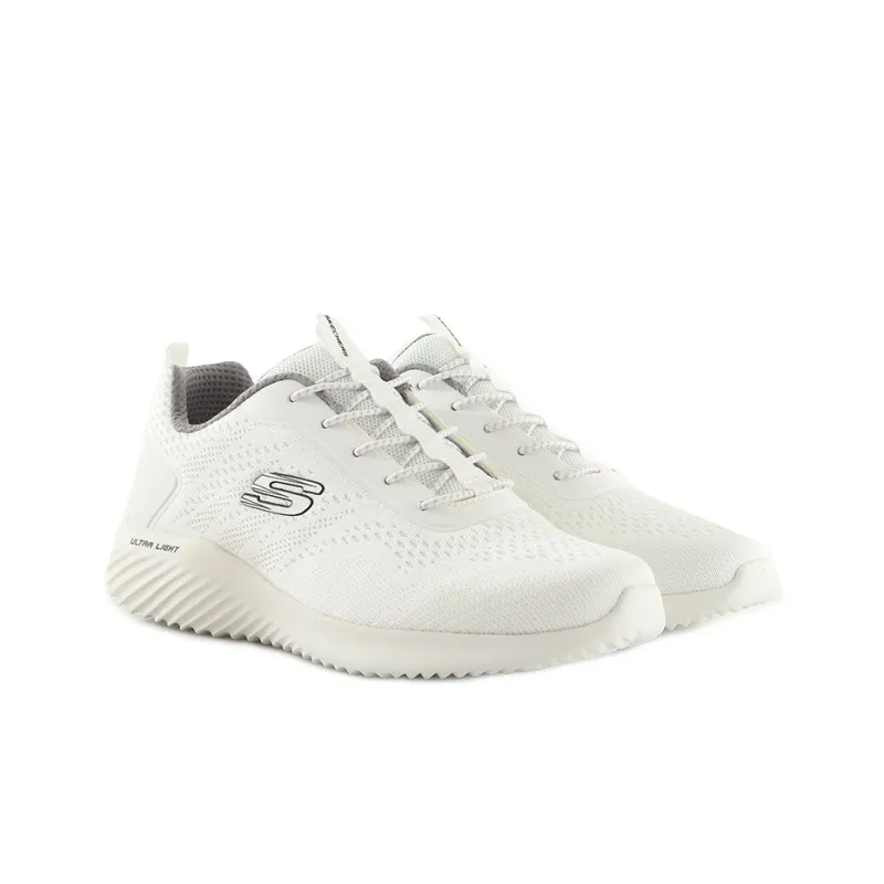Skechers Bounder Cushioning Anti Slip And Wear Resistant Low Top Casual Shoes Men's White-2