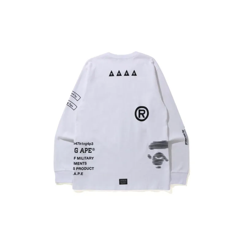 A BATHING APE Security Multi Print L/S Tee-3