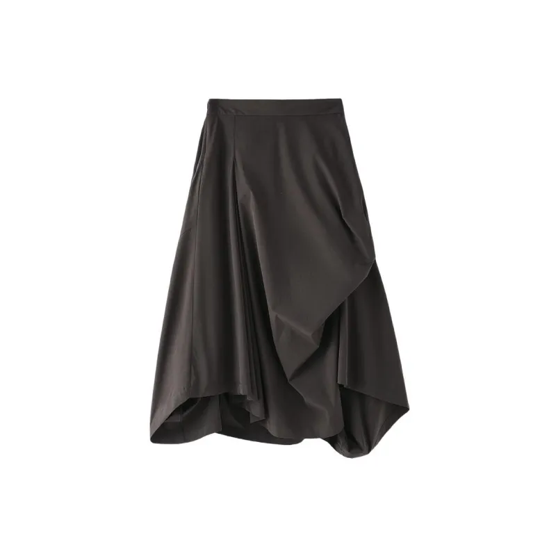 THE SEA LIFE Casual Long Skirt Women's Black-1