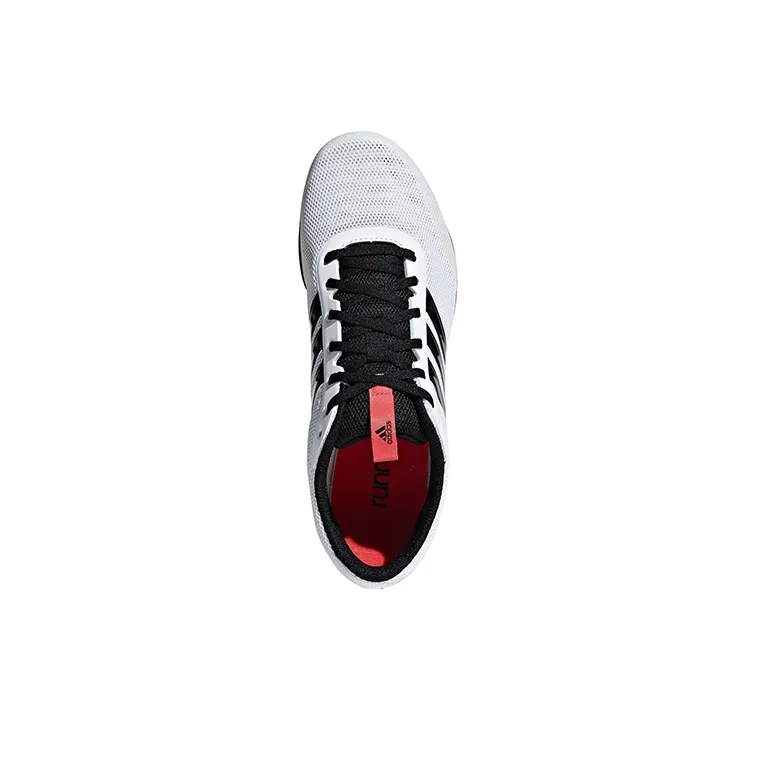 Adidas Distancestar Cushioning Wear-Resistant Low-Top Running Shoes Women's White Black-4