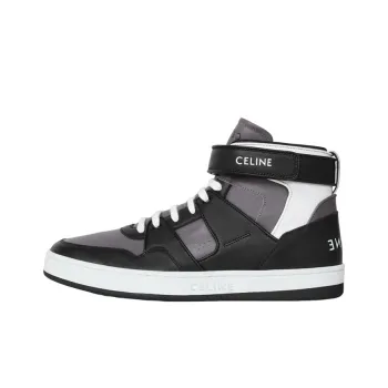 CELINE Stylish Skateboarding Shoes Men's Black Gray Color