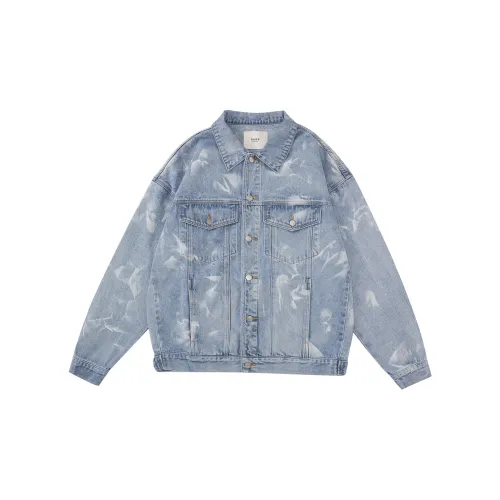 RASS Denim Jackets Unisex Light Blue