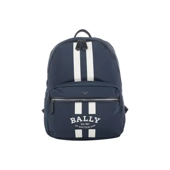 BALLY Fixie Nylon Backpack Medium Size Men's Blue