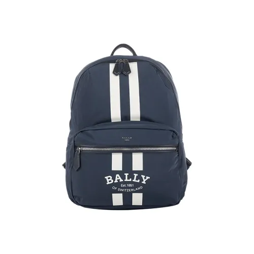 BALLY Fixie Nylon Backpack Medium Size Men's Blue