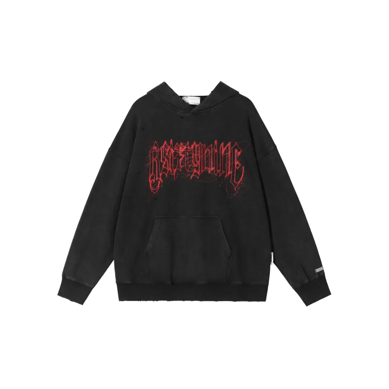R69 Hooded Loose Fit Sweatshirt Unisex-1