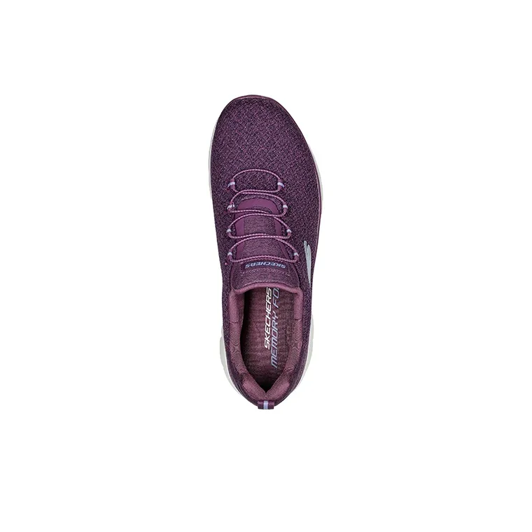 Skechers Summits -New Vibe Cushioned Anti-Slip Wear-Resistant Breathable Lightweight Low-Top Casual Shoes Purple-2