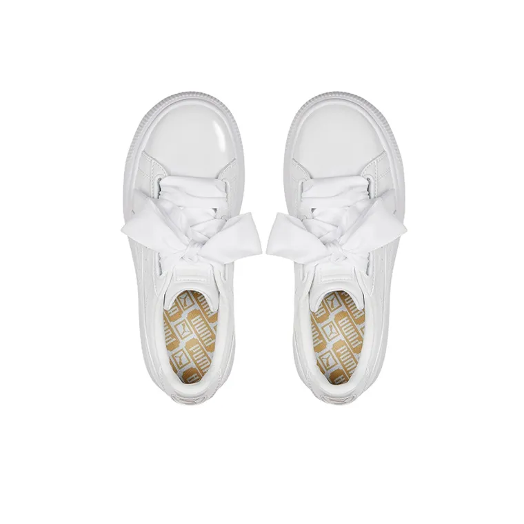 PUMA Suede Mayu Heart Patent 'White' Women's-3