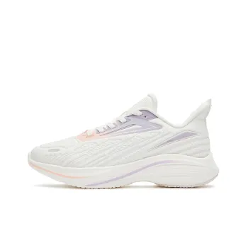 Erke Anti-Slip Wear-Resistant Low-Top Running Shoes Women's White Purple