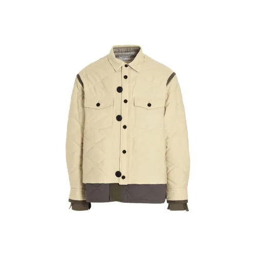 Sacai Jackets Men Beige Brown