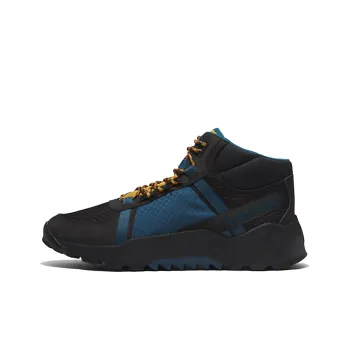 Timberland Solar Wave GreenStride LT Anti Slip Wear Resistant Mid Top Outdoor Shoes Black Blue