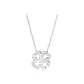Lively Four-Leaf Clover Necklace-Silver