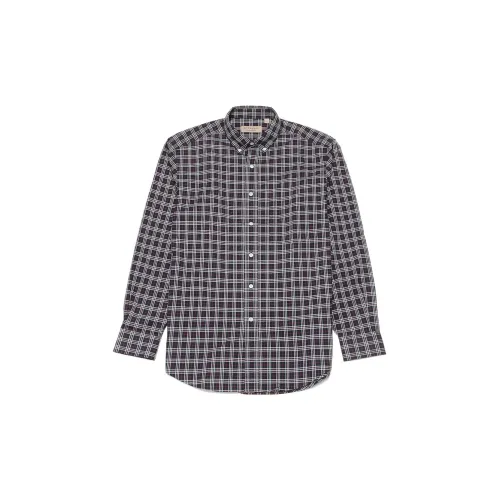 Burberry Small Scale Check Cotton Shirt Navy/White/Red