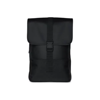 Rains Polyurethane Backpack Medium Size Unisex Black