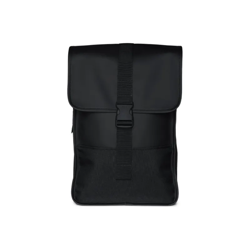 Rains Polyurethane Backpack Medium Size Unisex Black-0