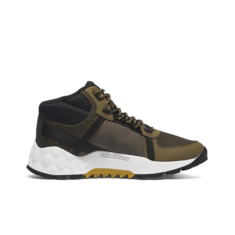 Timberland Solar Wave GreenStride Anti-Slip Wear-Resistant Mid-Top Outdoor Shoes Green Black-1