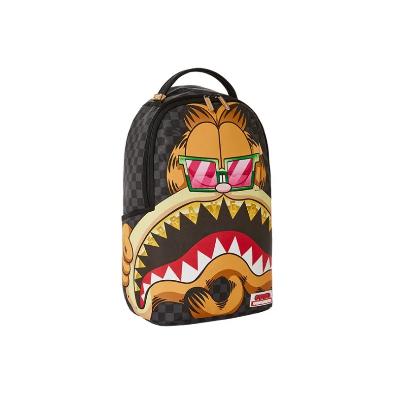 SPRAYGROUND Garfield Collaboration Polyester Handheld Backpack Large Size Unisex Black/Brown-2
