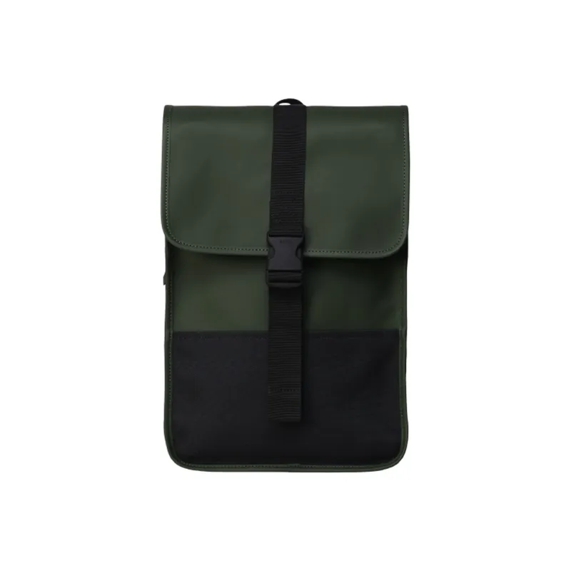 Rains Polyurethane Backpack Medium Size Unisex Black-2