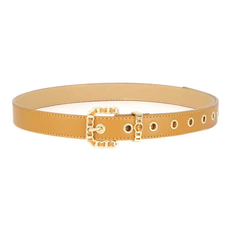ALIEN BANG Cow Leather Leather Belts Women's 2.5CM-0