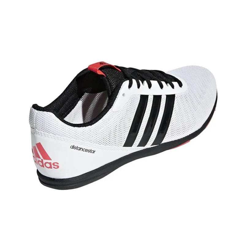 Adidas Distancestar Cushioning Wear-Resistant Low-Top Running Shoes Women's White Black-3