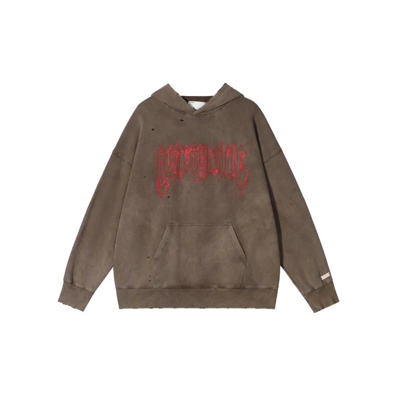 R69 Hooded Loose Fit Sweatshirt Unisex-4