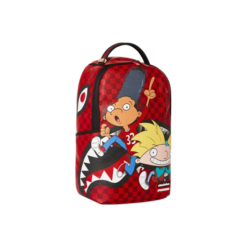 SPRAYGROUND Big Head Sky, Collaboration Polyester Backpack Regular Unisex Red-2