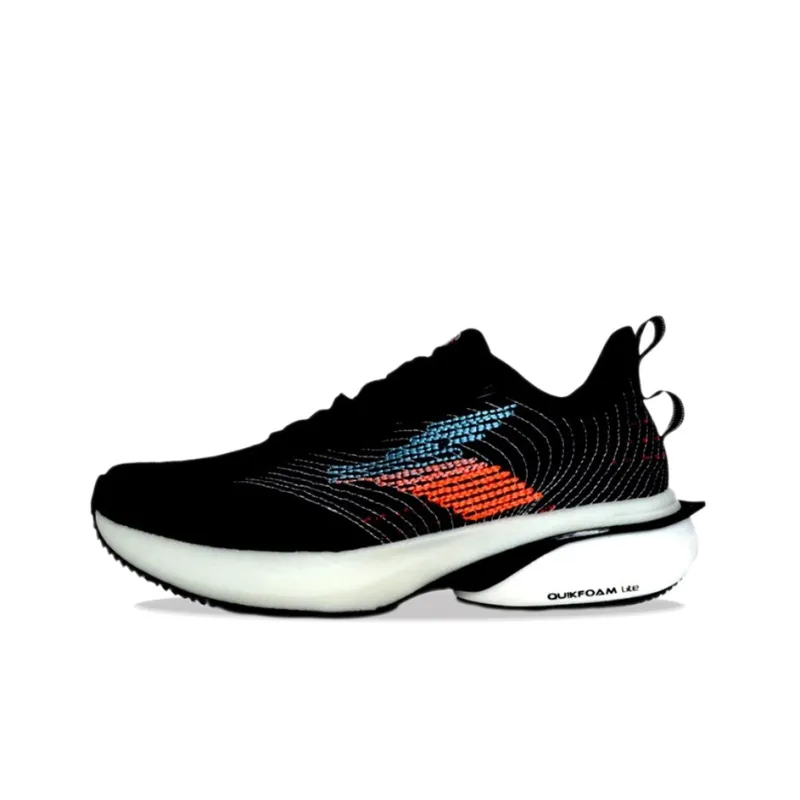361° Cushioning Breathable Wear Resistant Slip Resistant Low Top Casual Running Shoes Men's Black-0