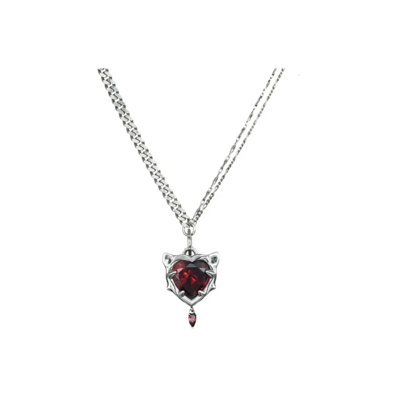 ROCK&RIDE 925 Silver Set With Precious Stones Necklaces Women's-0