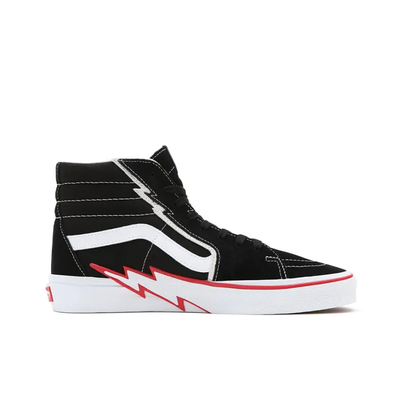 Vans Sk8 Hi 'Bolt Black Racing Red'-1