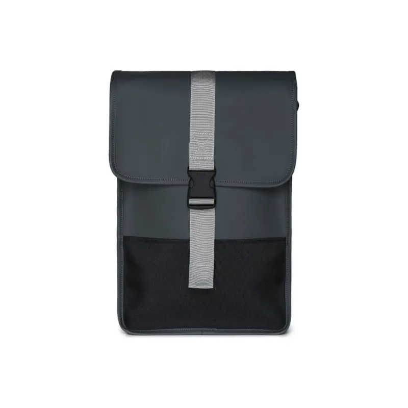 Rains Polyurethane Backpack Medium Size Unisex Black-4