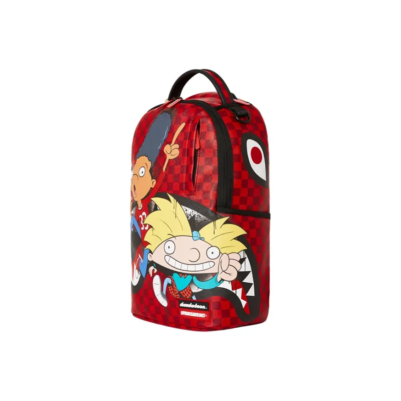 SPRAYGROUND Big Head Sky, Collaboration Polyester Backpack Regular Unisex Red-1