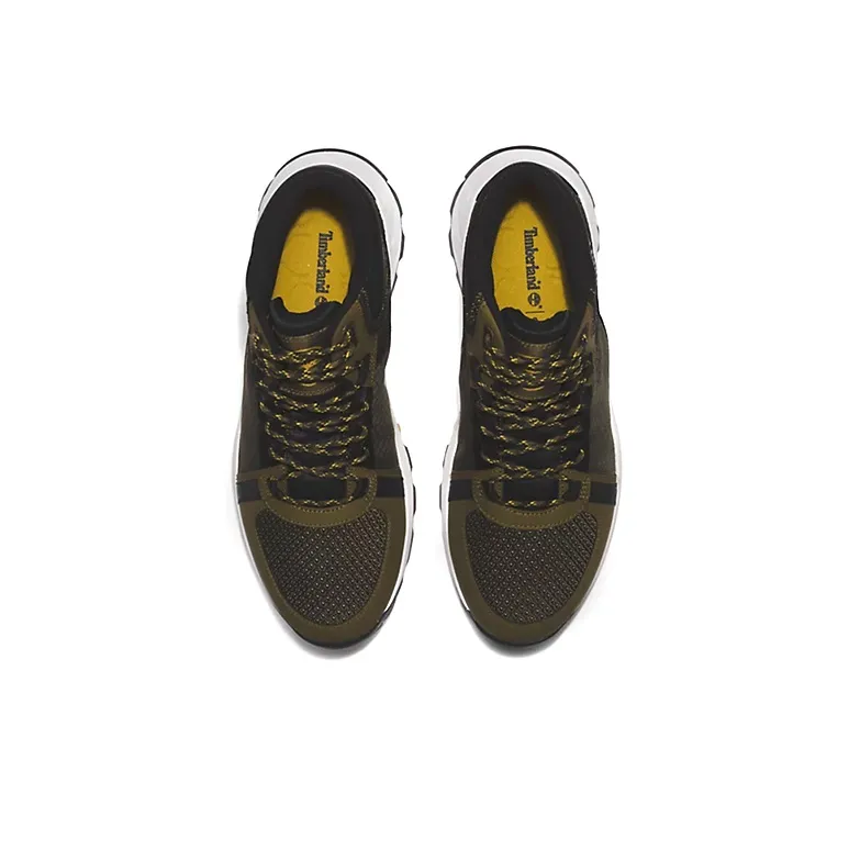 Timberland Solar Wave GreenStride Anti-Slip Wear-Resistant Mid-Top Outdoor Shoes Green Black-4