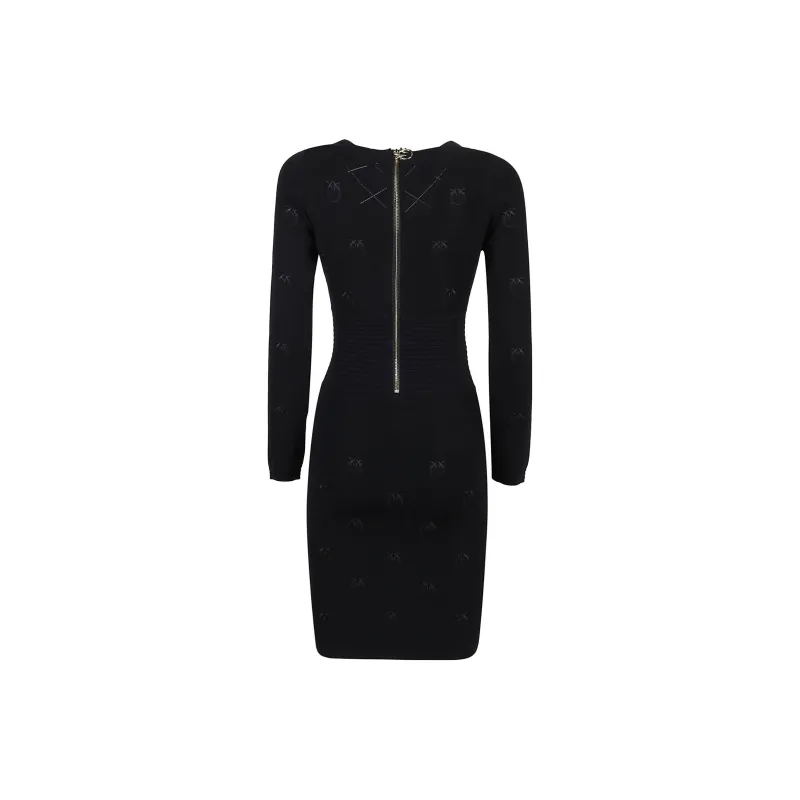 PINKO FW22 Long Sleeved Dresses Women's Black-1