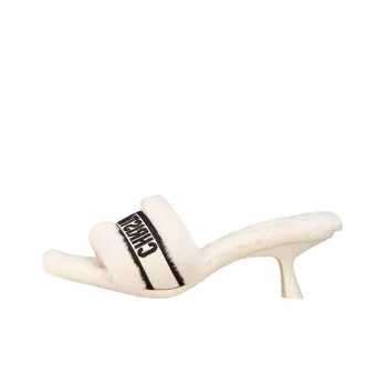 DIOR Dway Rubber Sole Odor-Resistant Slide Slippers Women's White