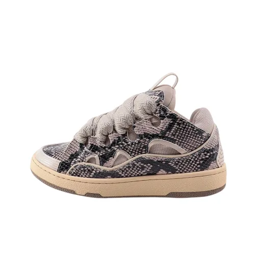 Lanvin Curb Sneaker 'Beige Python'