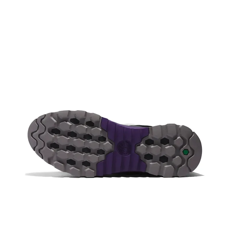 Timberland Solar Wave Cushioning, Slip Resistant, And Abrasion Resistant Mid Top Outdoor Shoes Gray Purple-6