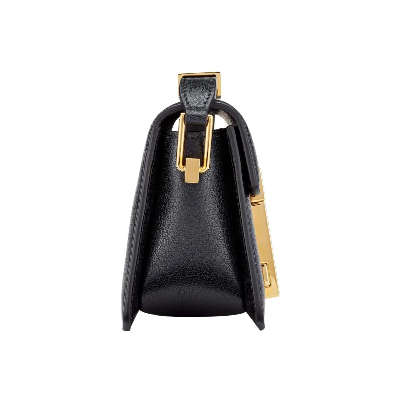 TF Shiny Grained Leather Crossbody Bag Shoulder Bag Women's Black-2