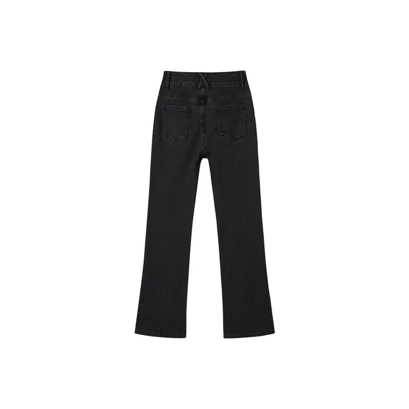 SEENFAAN Flared Pants Jeans Women's-1