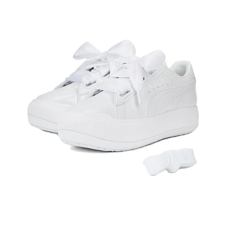 PUMA Suede Mayu Heart Patent 'White' Women's-2