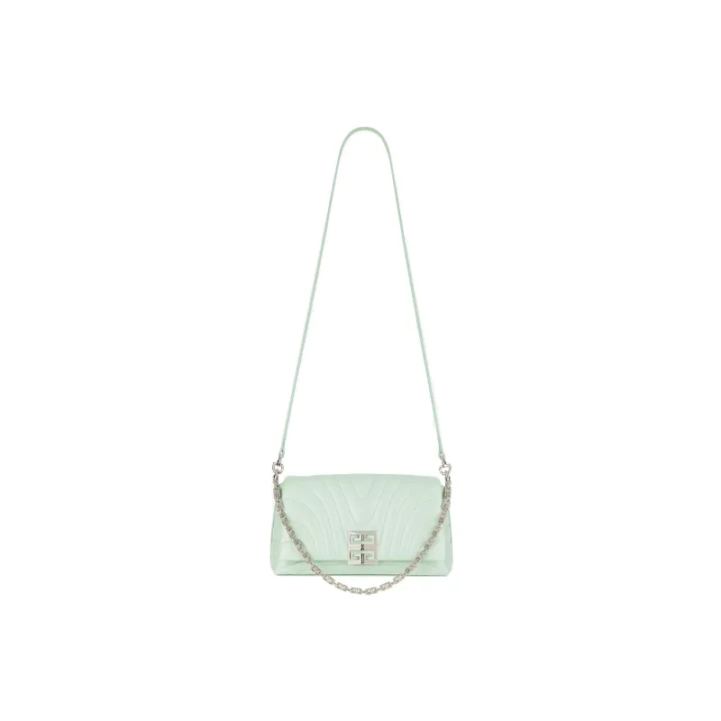 GIVENCHY Quilting Cow Leather Handheld Shoulder Bag Crossbody Bag Small Size Women's Mint Green-1