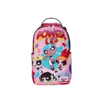 SPRAYGROUND The Powerpuff Girls Collaboration Polyester Backpack Large Size Unisex Pink