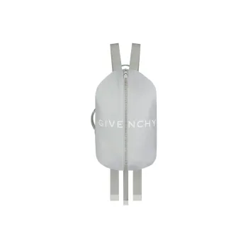 GIVENCHY G-Zip Cow Leather Backpack Men's Light Gray
