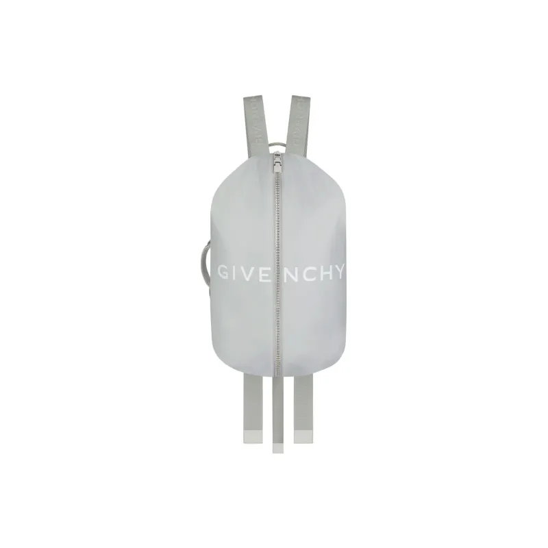 GIVENCHY G-Zip Cow Leather Backpack Men's Light Gray-0