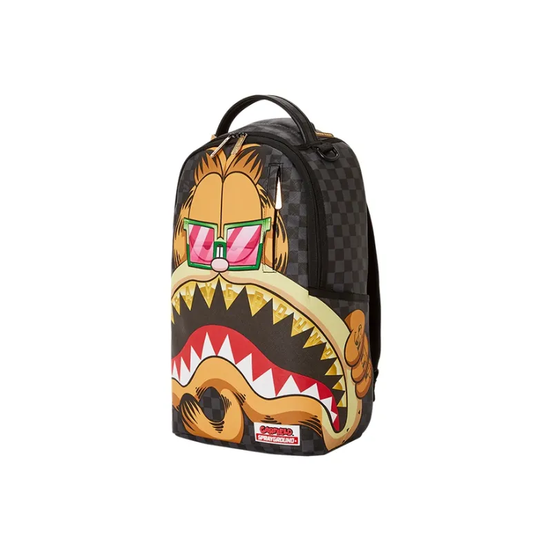 SPRAYGROUND Garfield Collaboration Polyester Handheld Backpack Large Size Unisex Black/Brown-1