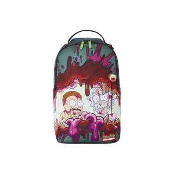 SPRAYGROUND Rick & Morty Collaboration Polyester Laptop Bag Backpack Large Size Unisex Multicolor