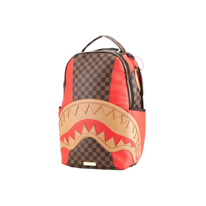 SPRAYGROUND Artificial Leather Backpack Tubas Unisex Brown-1
