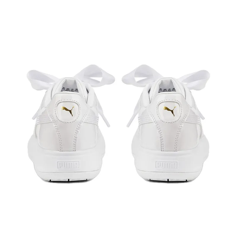 PUMA Suede Mayu Heart Patent 'White' Women's-4