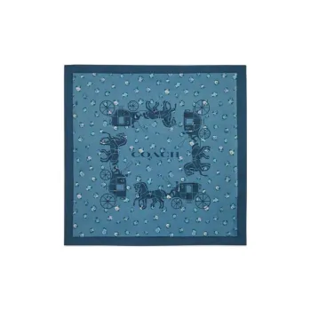 COACH Silk Silk Scarves Women's