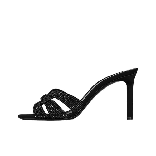 SAINT LAURENT Tribute 85mm Stiletto Mules